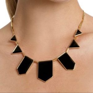 House of Harlow 1960 BlackStationLeatherNecklace